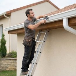 Gouttières en aluminium profilé sans soudure