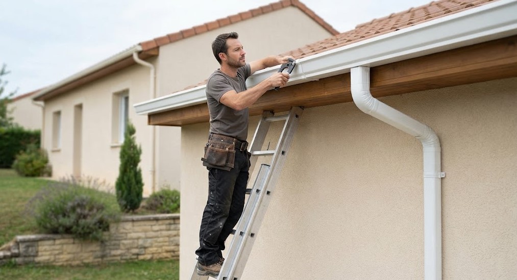 Gouttières en aluminium profilé sans soudure