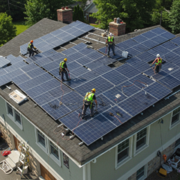installation de panneaux solaires
