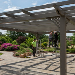 installation d'une pergolas