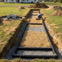 Entretien de champ d'épuration