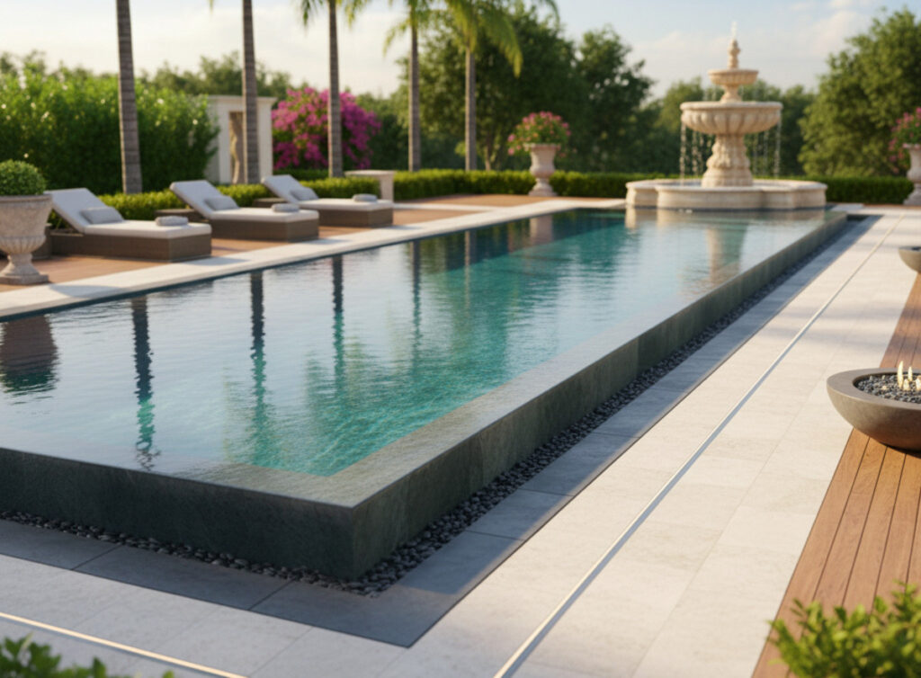 Contours de piscine design et sécurisés