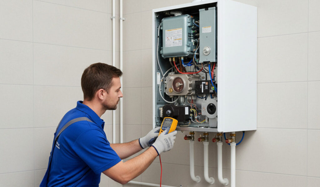 Entretien de chaudière à gaz