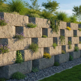 Construction de murs de soutènement