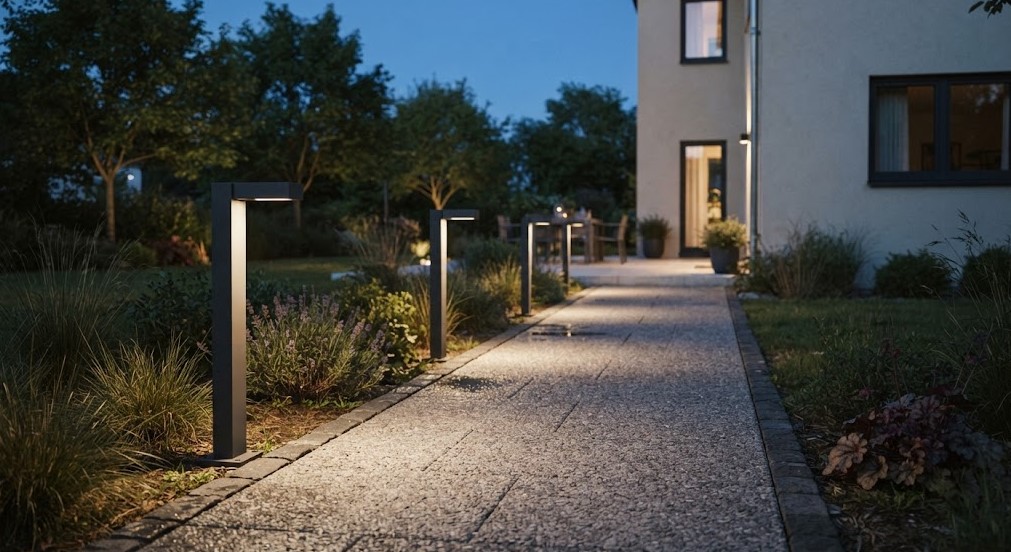 Bornes d'éclairage LED extérieur pour allées